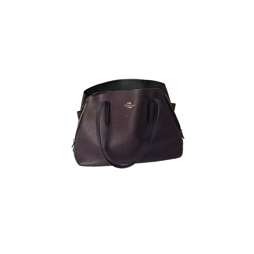 COACH Charlie Carryall Oxblood Pebble Leather Large Tote bag
